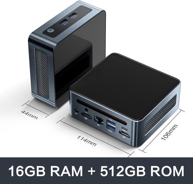 Alt view image 7 of 7 - MLLSE Mini PC G1 Mini Desktop Computer with AMD Ryzen 5 5500U 6Cores Processor,12 Threads, 16GB RAM 512GB SSD Mini Computer, Dual SSD2xPCIE 3.0/2xDDR4/WiFi 5/BT/4K HD/TYPE-C/USB 3.0