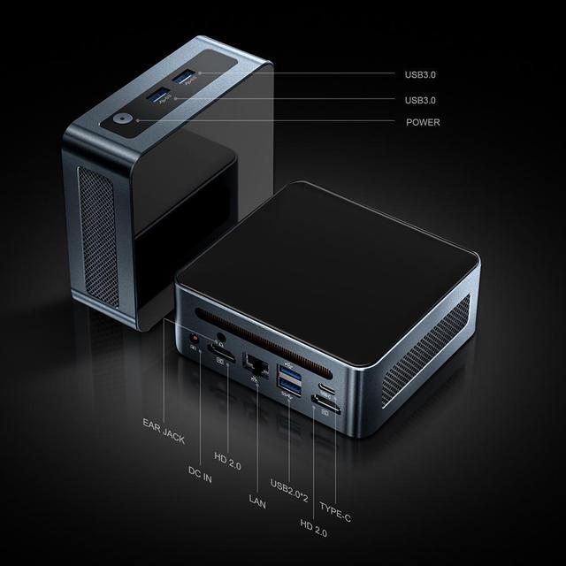 Alt view image 5 of 7 - MLLSE Mini PC G1 Mini Desktop Computer with AMD Ryzen 5 5500U 6Cores Processor,12 Threads, 16GB RAM 512GB SSD Mini Computer, Dual SSD2xPCIE 3.0/2xDDR4/WiFi 5/BT/4K HD/TYPE-C/USB 3.0