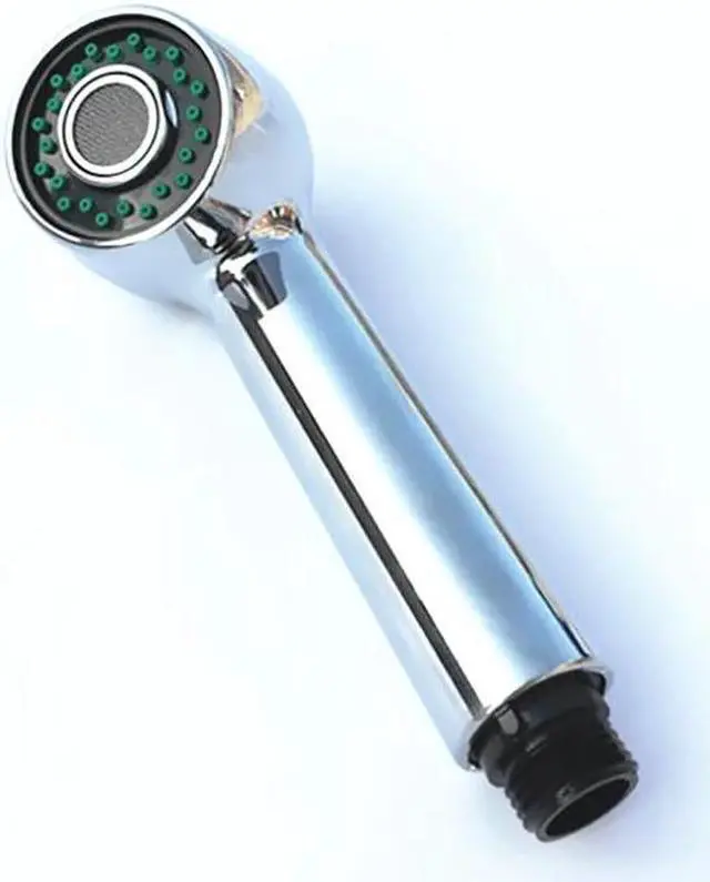 Alt view image 2 of 5 - Bathroom Kitchen Faucet Pull-Out Spray Head G1/2 Replacement Part, 2 Functions Kitchen Sink Faucet Sprayer Head Polished Chrome