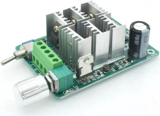 Alt view image 4 of 6 - Three-phase brushless sensorless speed controller,motor speed controller DC 5V 6V 9V 12V 36V fan controller forward and reverse