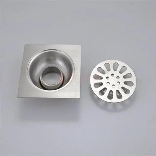 Alt view image 4 of 6 - Drains Floor Drain Linear Shower Floor Drains Bathroom Shower Drain Cover Stainless Steel SUS304 Kitchen Filter Strainer Drainer