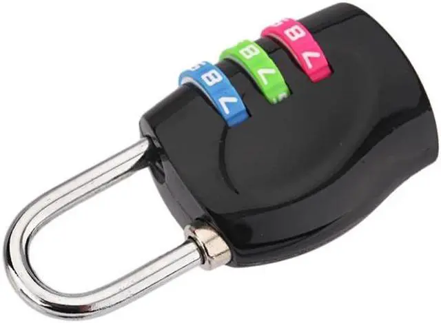 Alt view image 6 of 6 - 3 Digit Number Combination Password Lock Travel Luggage Suitcase Sedurity Code Lock Multi-functional Colored Padlock 62mm*33mm