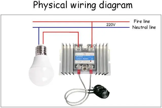 Alt view image 3 of 5 - High Power Voltage Regulator Single-phase Motor 0-220V 8KW Multifunctional Governor Temperature Adjustment Dimming AC Controller