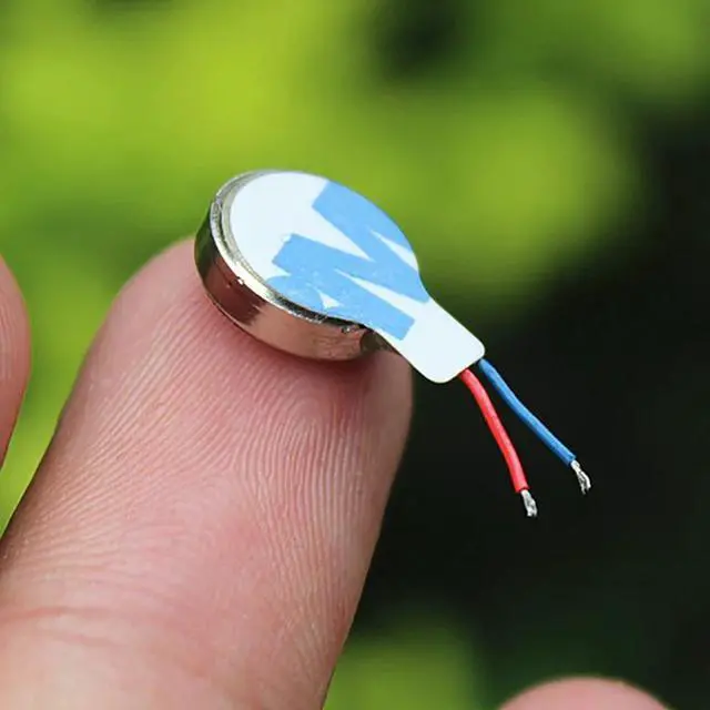 Alt view image 3 of 3 - Button Vibration Motor Ultra-thin Fat 3.7V DC Small Micro Patch Button Vibrating Motor for Mobile Phone 10mm Diameter