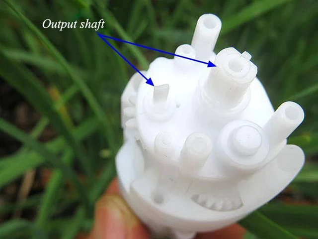 Alt view image 4 of 6 - 130 DC motor 3-6V Plastic gear reduction motor for DIY intelligent car Robot