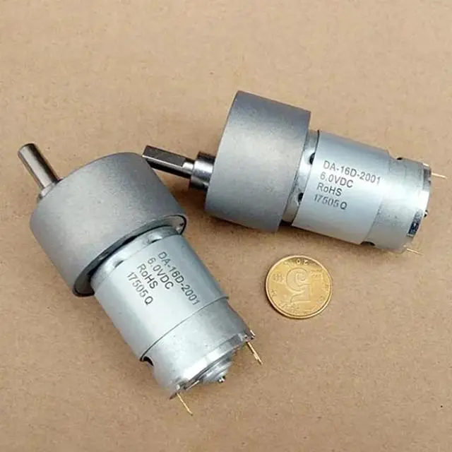 Alt view image 2 of 6 - 1PC High Torque ZGB37R Geared Motor DC 5V 6V Reversible Gear Reducer Motor For Smart Furniture, Smart Lock Reduction Motor