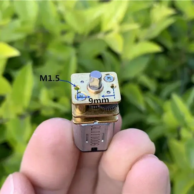 Alt view image 5 of 6 - GA12-N20 Short-axis Miniature Geared Motor 3V 6V Low Speed Full Metal Gearbox Motor for Electronic Door Lock, Shaft Diameter 3mm