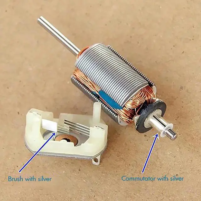 Alt view image 5 of 6 - 180-3047 Miniature DC Motor with Metal Brush, Commutator with Silver DC2.4V-3.6V 8800RPM-13000RPM, Output Shaft 2.0mm