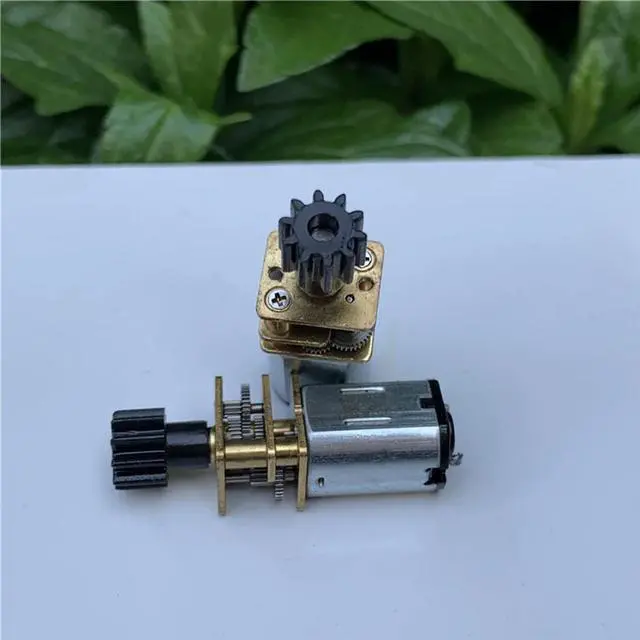 Main image of GA12-N20 DC Geared Motor, D Shaft with Plastic 10-teeth Gear, Precision Gear Box  Motor 3V 6V for Electronic Door Lock