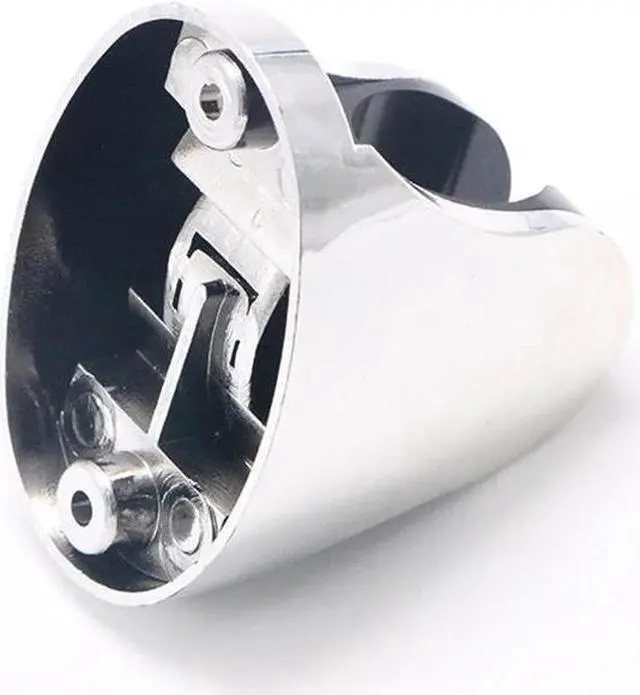 Alt view image 3 of 5 - Chrome Adjustable Bathroom Shower Base Holder Adjustable Hose Wall Mount Head Stand Bracket Shower Bracket