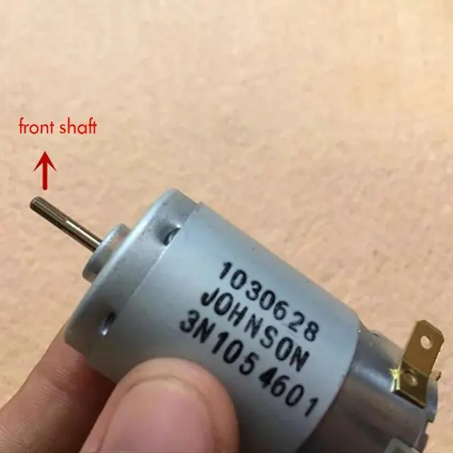 Alt view image 2 of 5 - Micro Carbon Brush Motor 395 Double Output Shafts Mini DC Motor for DIY Robot Model DC 18V 11700 rpm, Shaft Diameter 2.3mm