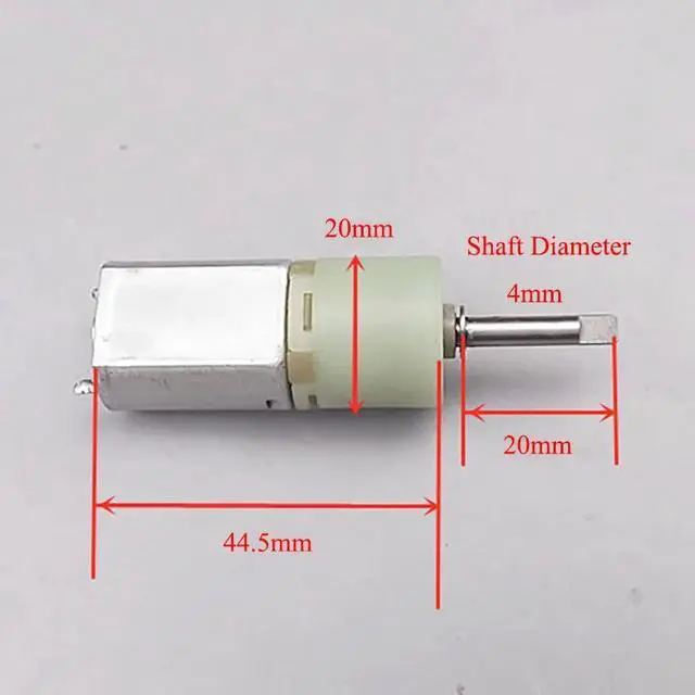 Alt view image 3 of 6 - 130 Planetary Geared Motor DC12V 50mA Micro Small Brush DC Motor for 50rpm/min Iron Shell DC Motor Accessories