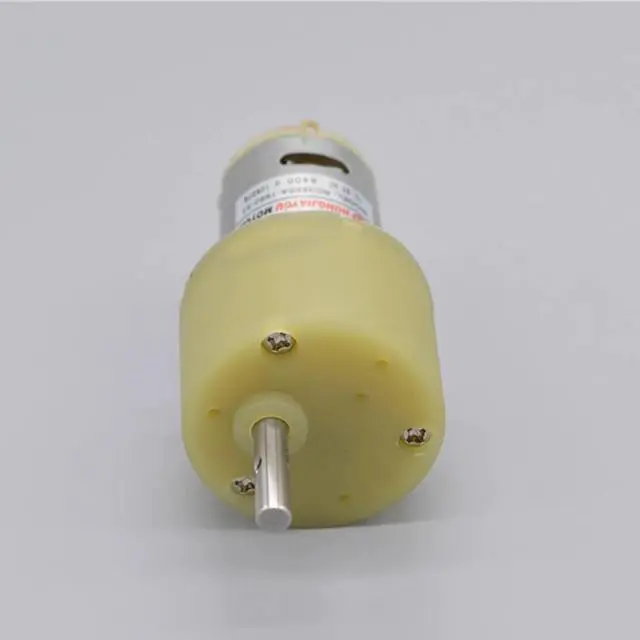 Alt view image 2 of 6 - Alloy Gearwheel RS385 Micro Gear Motor 6-12V 0.2-0.24A 30-60RPM Carbon Brush Deceleration Electric Machinery DIY Smart Car Toys