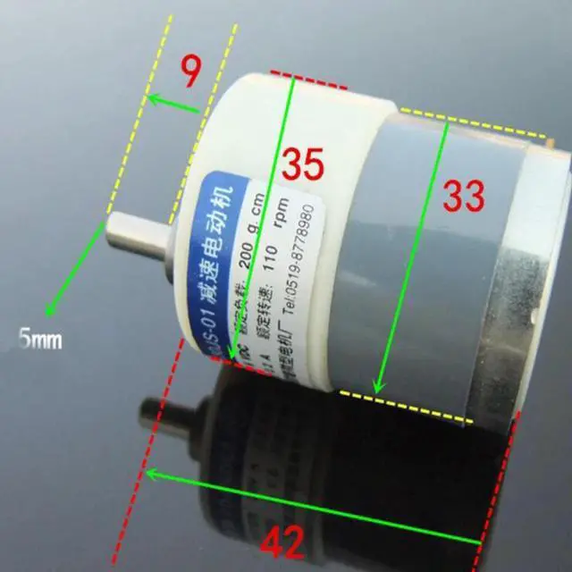 Alt view image 2 of 5 - hight quanlity 530 Mini DC gear motor 6v 110rpm Gear Reducer Motor 200g.cm for DIY model