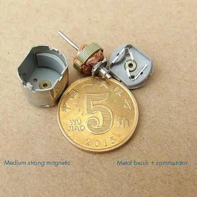 Alt view image 4 of 6 - N10 Precision Micro Motor with Metal Brush DC 6V-7.2V 27000-32500rpm, Medium and Strong Magnetic Motor Shaft Diameter 1mm