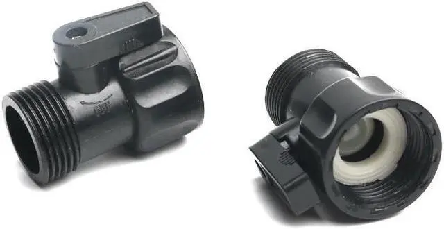 Alt view image 4 of 4 - 2pcs plastic garden irrigation valve 3/4" male to female thread extend hose tube switch for car wash tube