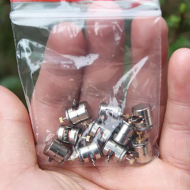 Alt view image 2 of 5 - 10PCS/Set 8mm Stepper Motor Micro Two-phase Four-wire Stepper Motor Stepping motor with 9 Teeth Gear, Shaft Diameter 0.8mm