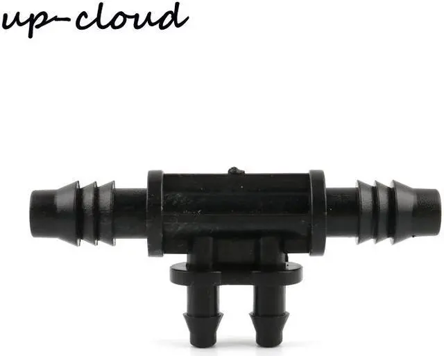 Main image of 5pcs UP-CLOUD 8/11mm to 4/7mm Hose Barbed Reducing Cross Connector Garden Drip Irrigation System Parts Tube Repair 4 Way Joints