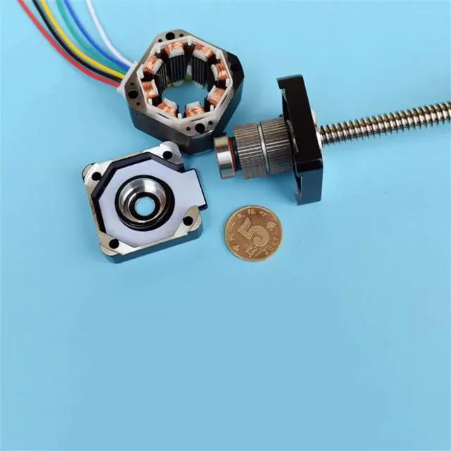 Alt view image 6 of 6 - 35mm Stepper Motor 2-phase 4-wire External Drive Linear Stepping Motor Reciprocating Screw Stepper Motors Electrical Accessories