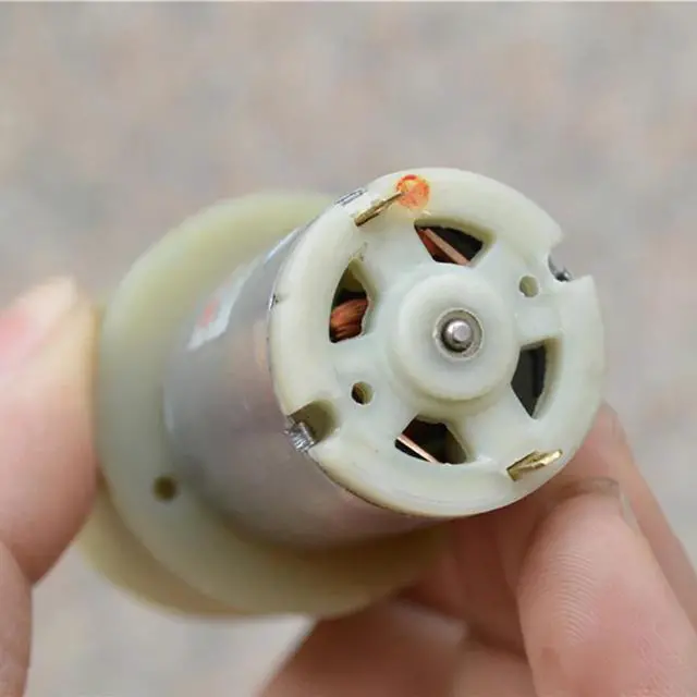 Alt view image 3 of 6 - Alloy Gearwheel RS385 Micro Gear Motor 6-12V 0.2-0.24A 30-60RPM Carbon Brush Deceleration Electric Machinery DIY Smart Car Toys