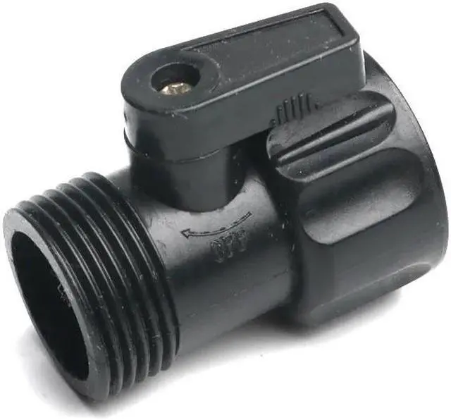 Main image of 2pcs plastic garden irrigation valve 3/4" male to female thread extend hose tube switch for car wash tube