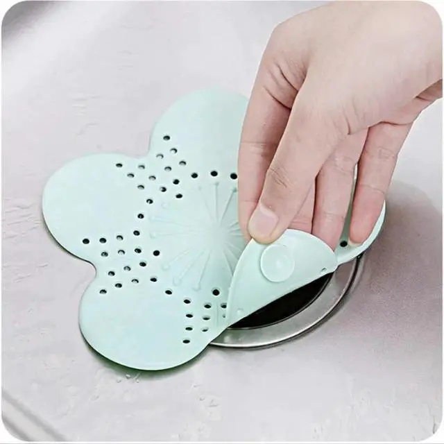 Alt view image 4 of 4 - Drain Hair Stopper Bath Catcher Kitchen Sink Strainer Sewer Filter Shower Cover, Bath Sink Strainer Waste Plug Floor Filter