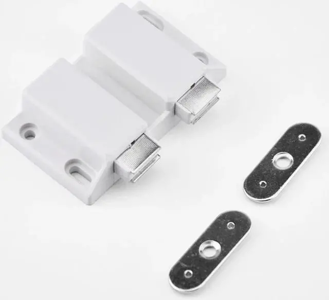 Alt view image 2 of 6 - Silent Double Door Cabinet Door Catch Stopper Push-type Rebounder Square Push to Open Touch for Cupboard Furniture Hardware