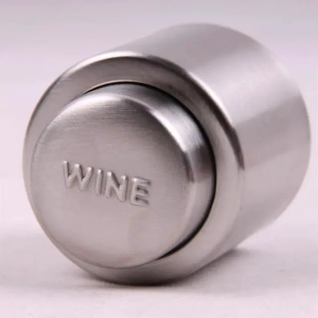Main image of 1pc Stainless Steel  Wine Stopper Red Wine/Champagne Push TypeVacuum Seal Sealant Pump Cap Sealer Bottle Cover Kitchen Bar Tools