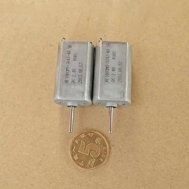 Alt view image 2 of 6 - 180-3047 Miniature DC Motor with Metal Brush, Commutator with Silver DC2.4V-3.6V 8800RPM-13000RPM, Output Shaft 2.0mm