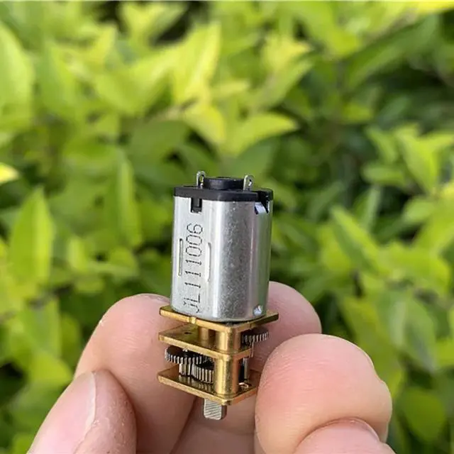 Alt view image 4 of 6 - GA12-N20 Short-axis Miniature Geared Motor 3V 6V Low Speed Full Metal Gearbox Motor for Electronic Door Lock, Shaft Diameter 3mm