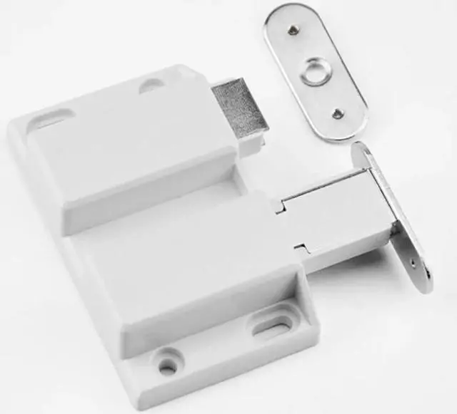 Alt view image 3 of 6 - Silent Double Door Cabinet Door Catch Stopper Push-type Rebounder Square Push to Open Touch for Cupboard Furniture Hardware