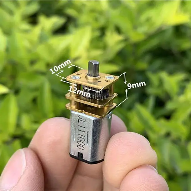 Main image of GA12-N20 Short-axis Miniature Geared Motor 3V 6V Low Speed Full Metal Gearbox Motor for Electronic Door Lock, Shaft Diameter 3mm