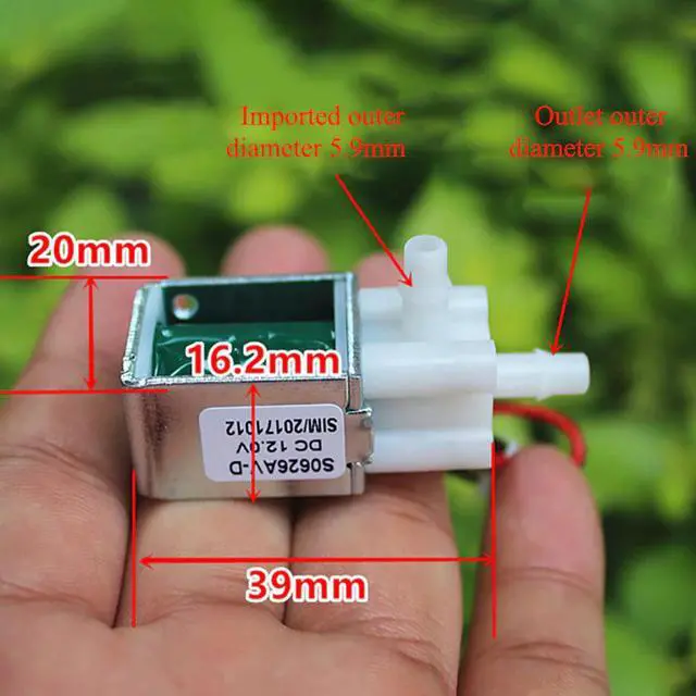 Alt view image 5 of 6 - Mini Solenoid Valve Normally Closed Air Valves DC 12V Electric Vent Micro Valve For Household Accessories Garden Watering Valve