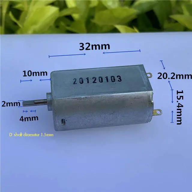 Alt view image 2 of 6 - 180 DC Micro Motor D-axis Toy Model Carbon Brush Motor 3V-7.4V Small Electric Drill Accessories DIY Motor, Shaft Diameter 2 mm