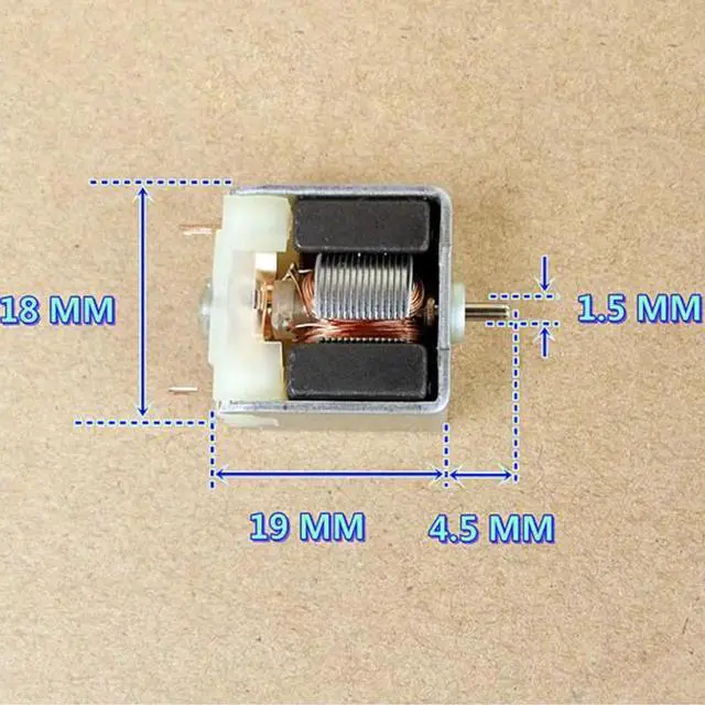 Alt view image 3 of 6 - Wanbao 030SA motor DC3V 32000 rpm,high speed carbon brush motor,strong magnetic high torque micro motor