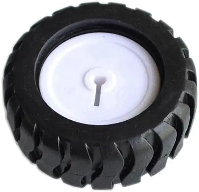 Main image of 2pcs/lot 43MM D-Hub Rubber Wheel Suitable with N20 Motor D Shaft Tire Car Robot DIY Toys Parts Trolley model wheels