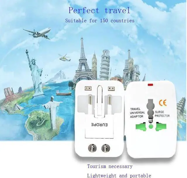 Alt view image 3 of 6 - Real Rushed Travel Converter Adaptor Universal Conversion Plug Multi-purpose For Many Countries,such As Us\uk\au\eur Etc.