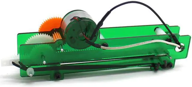 Alt view image 2 of 5 - 1PC Rack Pull Generator with Light Kinetic Electric Energy Conversion Motor Rack Gear DIY Assembly Model Kit Science Educational