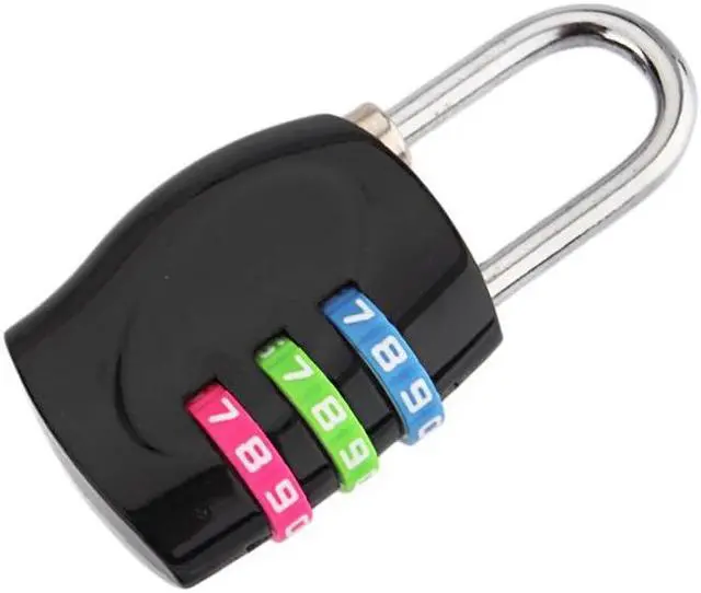 Alt view image 3 of 6 - 3 Digit Number Combination Password Lock Travel Luggage Suitcase Sedurity Code Lock Multi-functional Colored Padlock 62mm*33mm