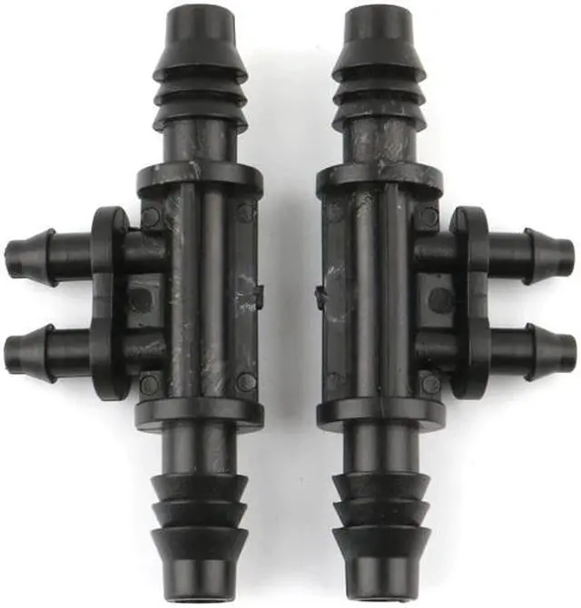 Alt view image 3 of 3 - 5pcs UP-CLOUD 8/11mm to 4/7mm Hose Barbed Reducing Cross Connector Garden Drip Irrigation System Parts Tube Repair 4 Way Joints