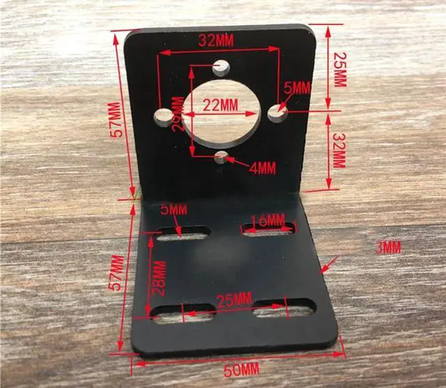 Main image of 1pc 755/775/795/885/895/997 Motor Bracket High Torque 3MM Metal Bracket L-type Motor Bracket