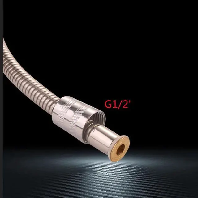 Alt view image 4 of 4 - 3/8' Thick Hose Stainless Steel Pull-Out Faucet Kitchen Tap Telescopic Basin Faucet Pull-Out tube Fittings 1.5M