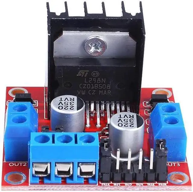 Main image of L298N DC Motor Driver Board Module, Double Channel H Bridge Stepper Motor rive Controller Board Module For Robot Smart Car