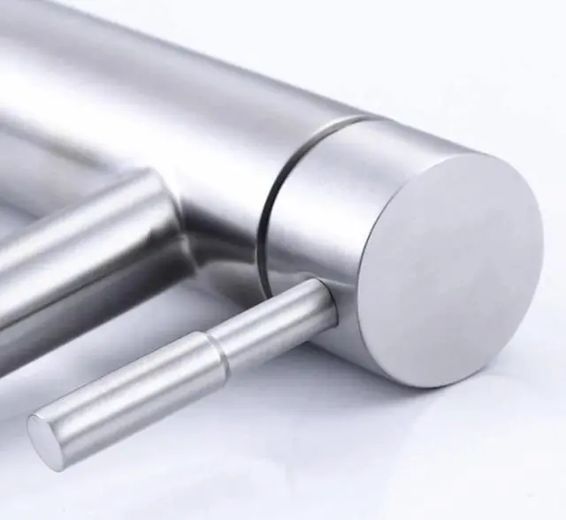 Alt view image 5 of 5 - DONYUMMYJO 1pc 304 Stainless Steel Single Cold Basin Faucet Taps With One hose