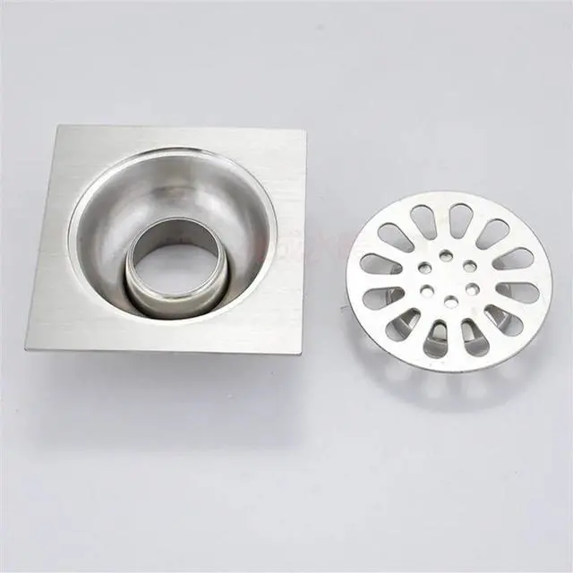 Alt view image 5 of 6 - Drains Floor Drain Linear Shower Floor Drains Bathroom Shower Drain Cover Stainless Steel SUS304 Kitchen Filter Strainer Drainer