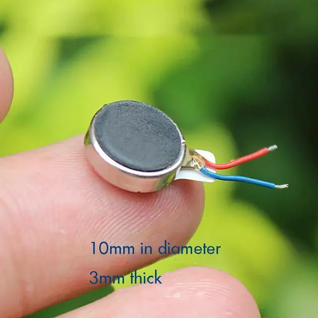 Main image of Button Vibration Motor Ultra-thin Fat 3.7V DC Small Micro Patch Button Vibrating Motor for Mobile Phone 10mm Diameter