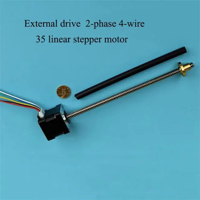 Main image of 35mm Stepper Motor 2-phase 4-wire External Drive Linear Stepping Motor Reciprocating Screw Stepper Motors Electrical Accessories