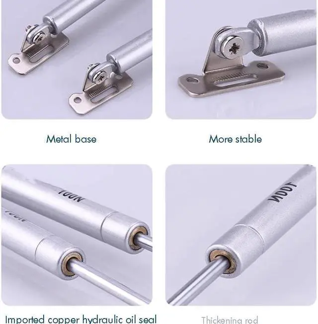 Alt view image 6 of 6 - 1PC Hydraulic Gas Spring Lid Support Hinge Heavy Duty Lid Stay 100N/10kg with Soft Close Support Furniture Kitchen Cabinet Hinge