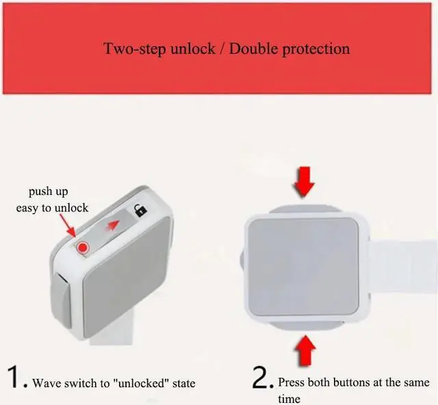 Alt view image 5 of 6 - ABS Multi-function Refrigerator Drawer Locks Child Safety Cabinet Lock Baby Kids Protection Safety Lock Door Stops 220*45*15mm