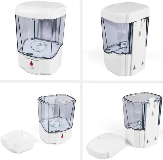 Alt view image 4 of 4 - Automatic Soap Dispenser, 700ml Touchless Wall Mount Commercial Hand Sanitizer Dispenser Battery Operated for Gel/Liquid